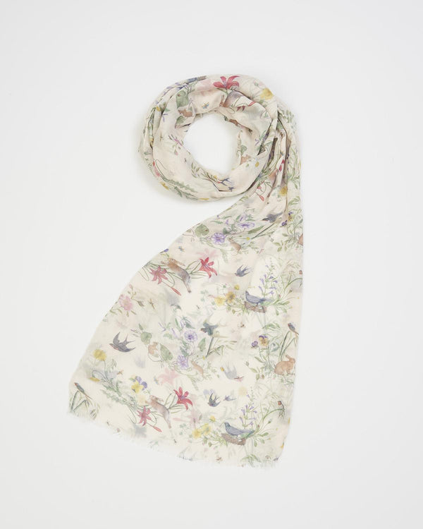 Bunny Toile Lightweight Scarf