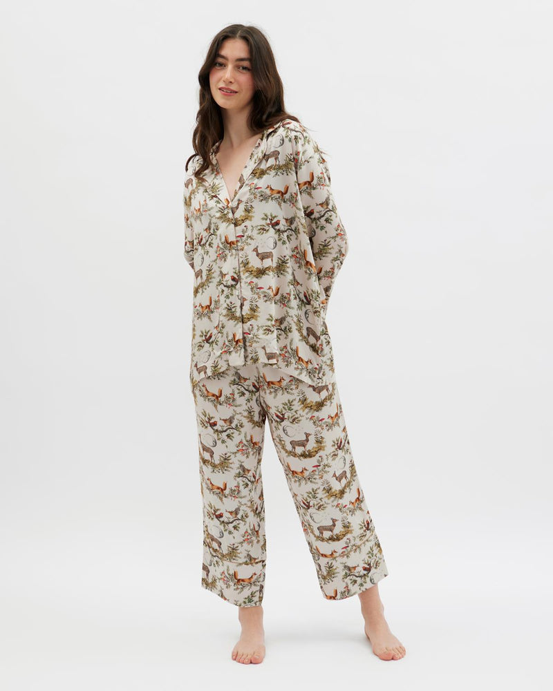 Pyjama forestier A Night's Tale – Gris perle