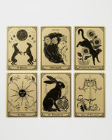 Jessica Roux Tarot Tales Postcards 6 Pack - Gold Metallic