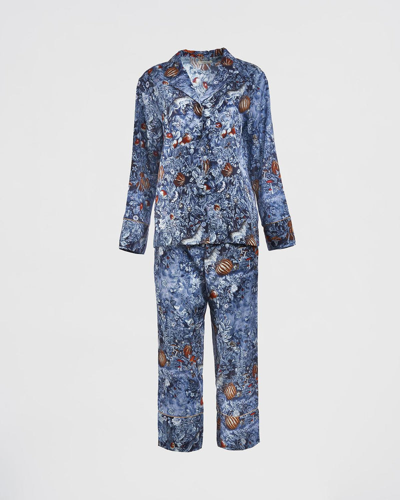 Pyjama Nocturnal Garden – Bleu nuit