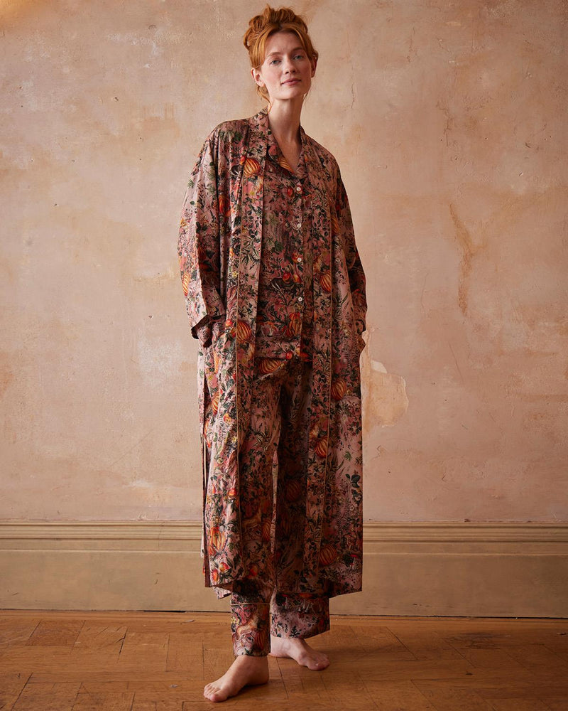 Kimono Nocturnal Garden – Rose poudré