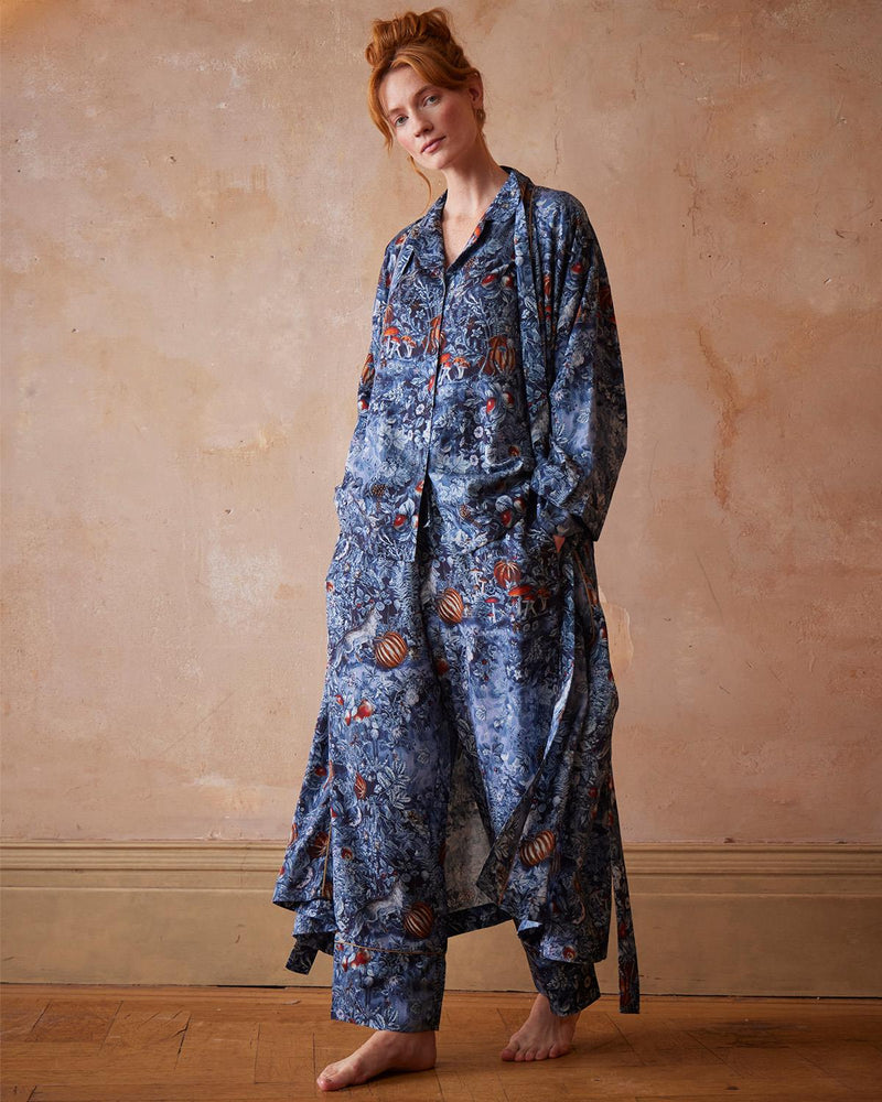 Pyjama Nocturnal Garden – Bleu nuit