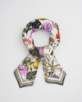 Floral Engravings Large Square Scarf