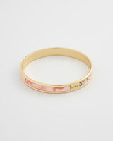 Bracelet jonc Plaqué or Imprimé Whispering Sands – Rose