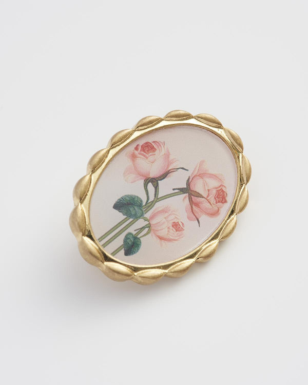 Broche Roses encadrées