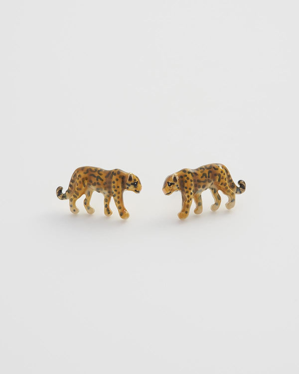 Leopard Stud Earrings