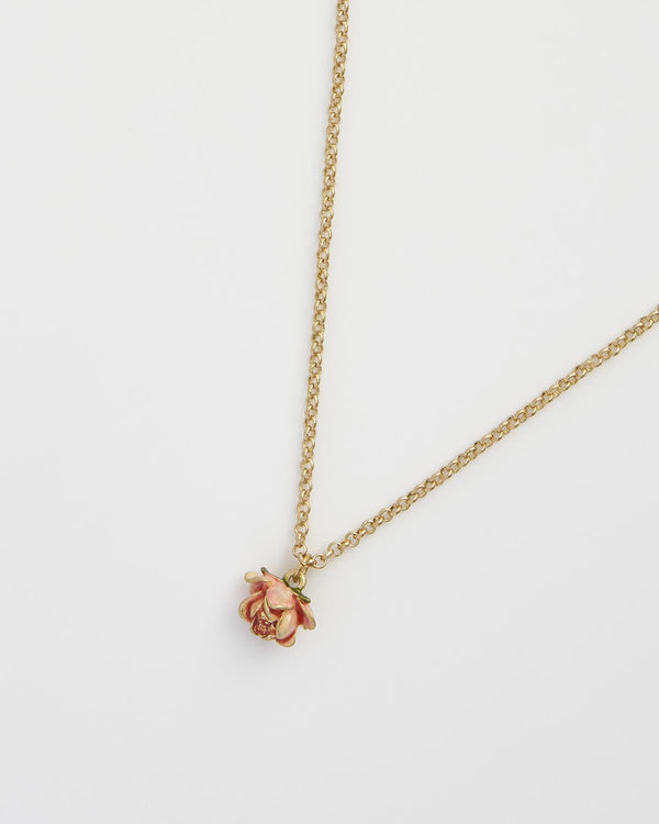 Collier à pendentif Bouton de rose