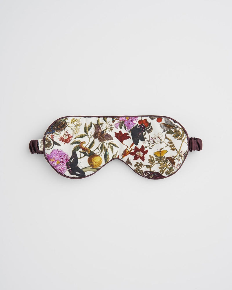 Floral Engravings Sleep Mask