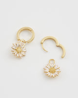 Boucles d'oreilles huggies Marguerite