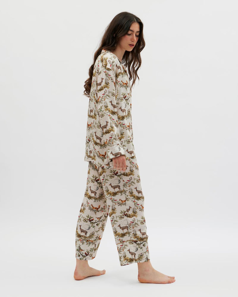 Pyjama forestier A Night's Tale – Gris perle