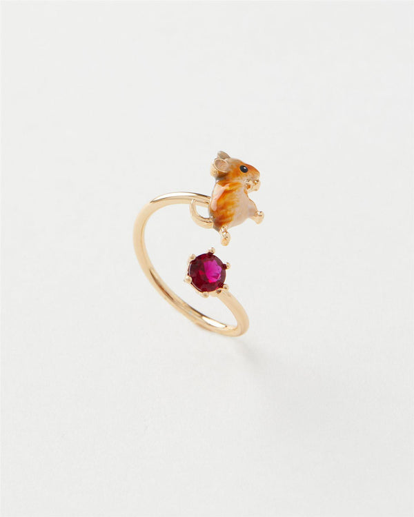 Fable Enamel Vole Ring