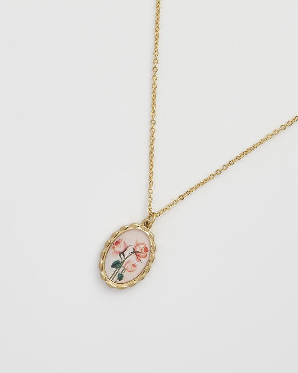 Collier Roses encadrées