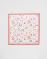 Whispering Sands Lotus Pink Square Scarf