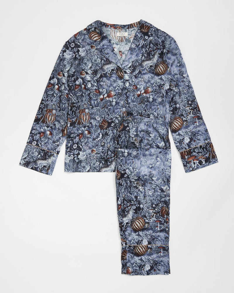 Pyjama Nocturnal Garden – Bleu nuit