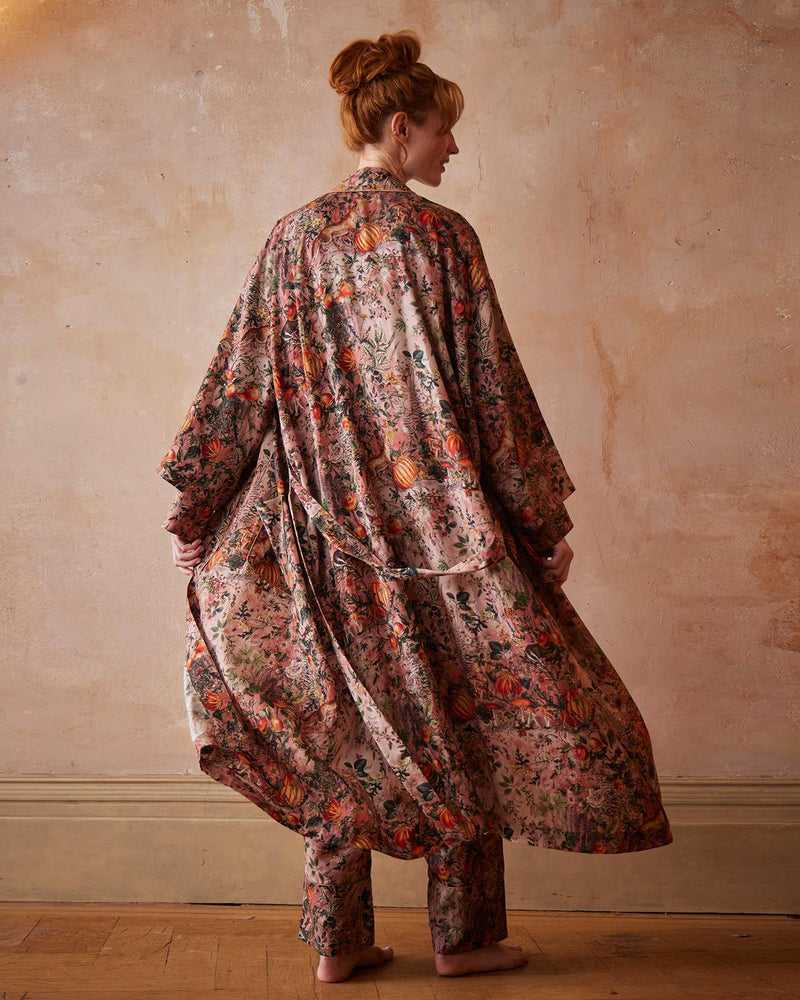 Kimono Nocturnal Garden – Rose poudré