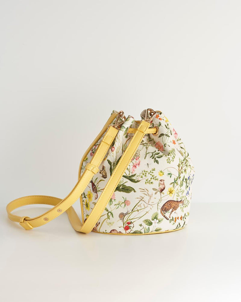 Meadow Creatures Bucket Bag - Yellow