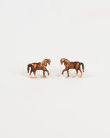 Fable Enamel Horse Stud Earrings