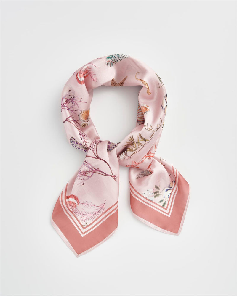 Foulard carré Whispering Sands – Bois de rose