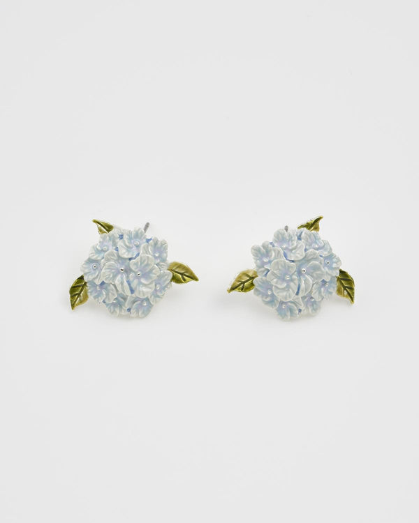 Boucles d'oreilles Hortensia en argent