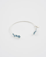 Forget Me Not Silver Bangle