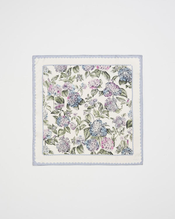 Foulard carré Hortensia