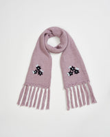 Forget-Me-Not Knitted Lilac Scarf