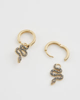 Boucles d'oreilles huggies Serpent céleste