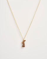 Collier court Lapin Dimertreous