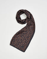 Foulard léger et soyeux Deco Blooms – Noir