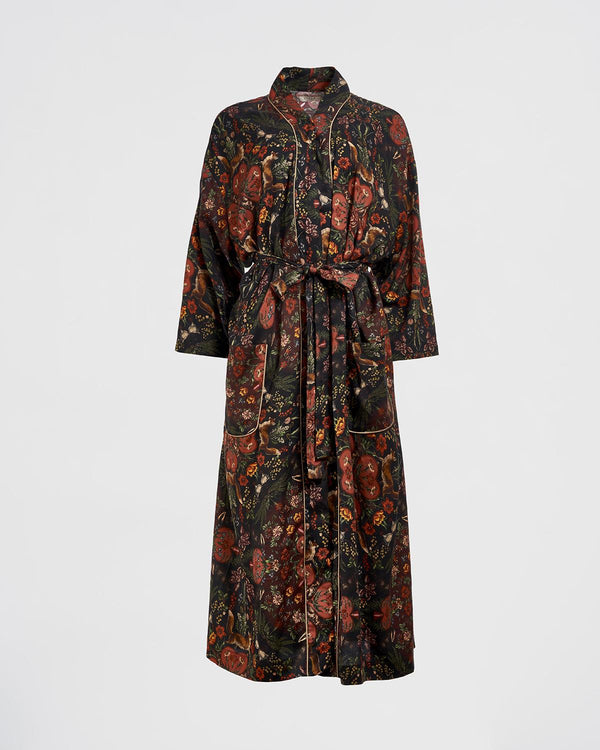 Kimono Folksy Fox – Noir