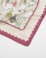 Running Bunny Toile Ivory Square Scarf