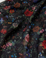 Foulard léger Rambling Floral – Noir