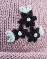 Forget-Me-Not Knitted Lilac Bonnet