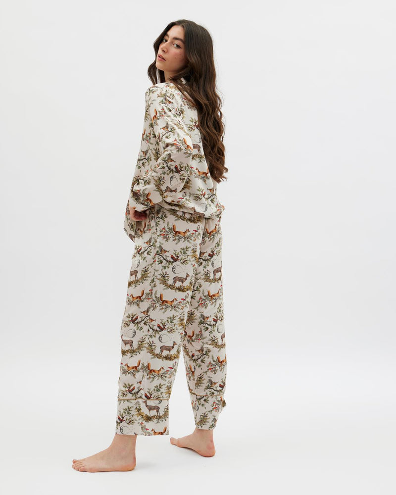 Pyjama forestier A Night's Tale – Gris perle