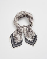 Wolf Garden Toile Black Square Scarf