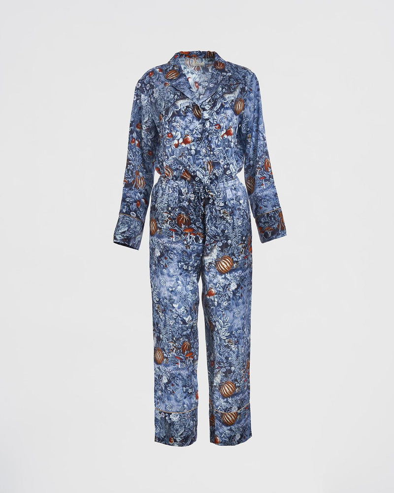 Pyjama Nocturnal Garden – Bleu nuit