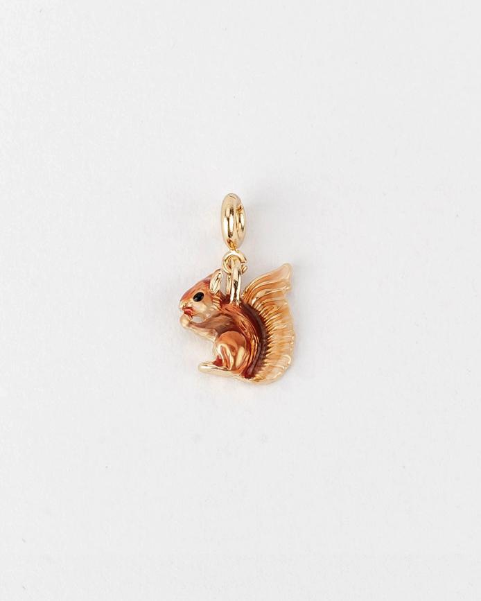 Enamel Squirrel Charm