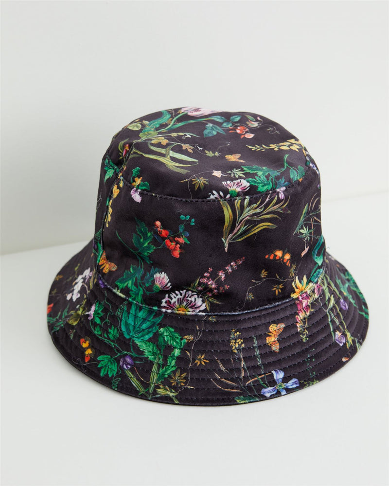 Pumpkin Black Bucket Hat