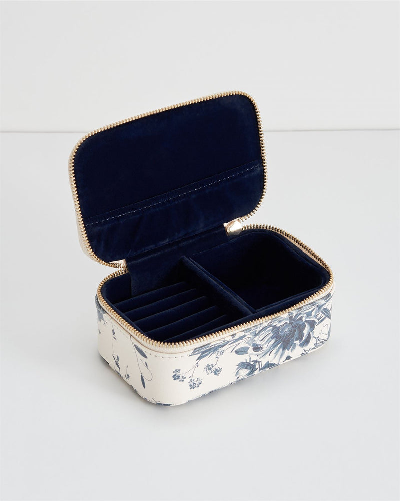Petite boîte à bijoux Eva Blooming – Bleu
